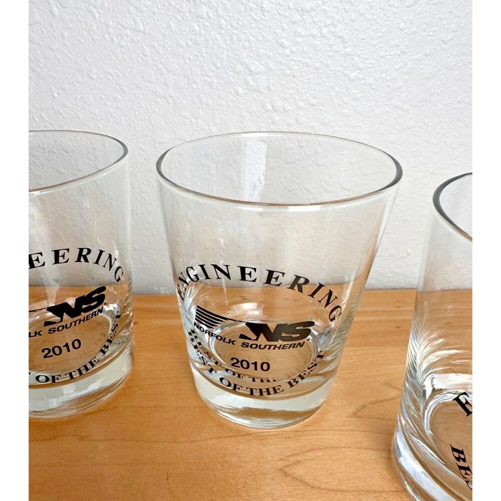 Norfolk Southern NS Engineering Best of the Best 2010 Whiskey Rocks Glass